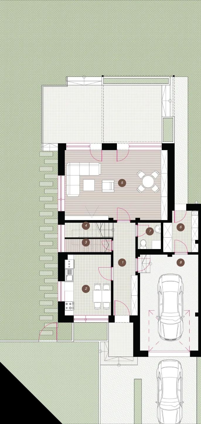 Plan parter casa 78